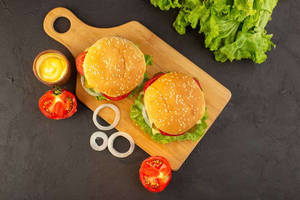 Veg Crispy Burger + Veg Crispy Burger