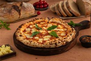 Sourdough Margherita with Vegan Cheese Pizza