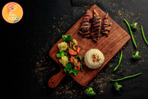 Grilled Chicken With Sauted Veggies And Rice