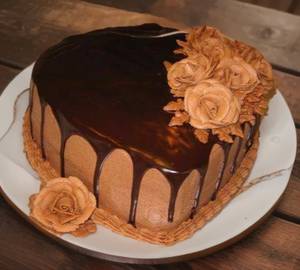 Chocolate Dripping Heart Shape