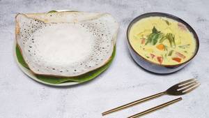 Appam with Veg Istew of Appam [2 Pieces]