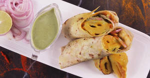 Soya Chaap Tikka Roll