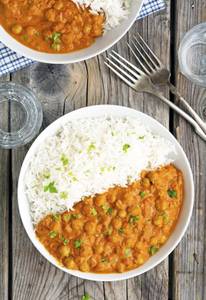 Chola With Rice Meal