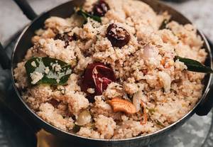 Wheat Upma With Curd