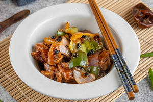 Shredded Chicken with assorted bell peppers - Black bean sauce