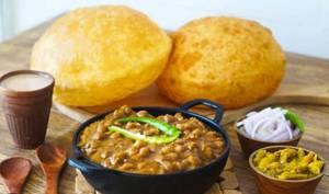 Special Chole Bhature Paneer Wale 2 With Sweet Lassi Or Masala Chaach