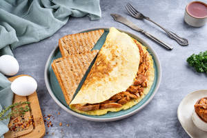 Chicken Tikka Omelette [Protein : 26g]