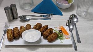 Corn, Spinach And Cheddar Croquettes