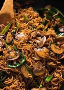 Mushroom noodles