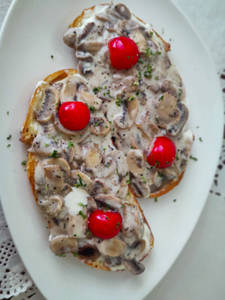 Sourdough Garlic Mushroom