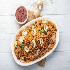 Schezwan Mushroom Fried Rice