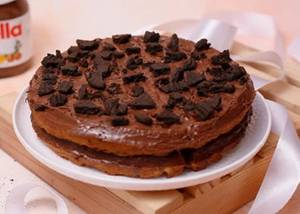 Nutella Waffle Cake ( Double Layer)