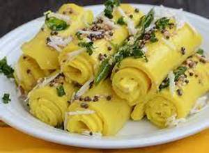 Khandvi Dhokla 4 Pcs