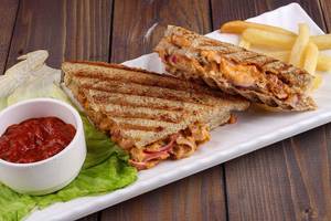 Paneer Veg Cheese Grill Sandwich