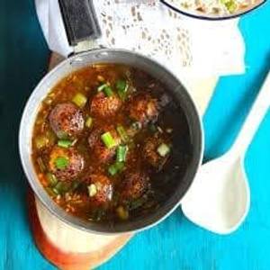 Veg Manchurian Soup