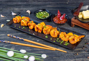 Chilli Butter Garlic Prawns