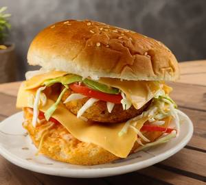 Veg cheese burger                                                                          