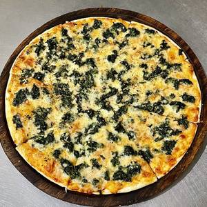 Spinach, Corn & Cream Cheese Pizza