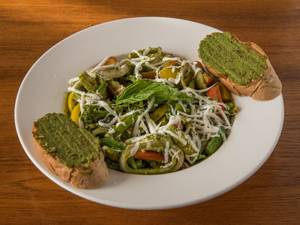 Summer Vegetables With Yogurt Pesto