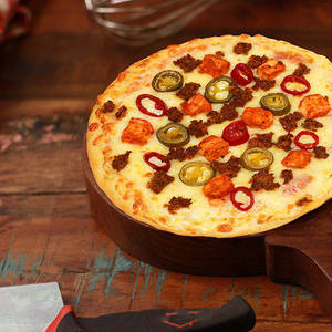 Meat Blast Double Burst Pizza
