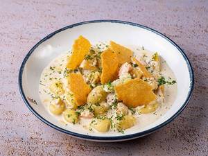 Potato Gnocchi, Cheese Sauce & Roasted Veggies Pasta