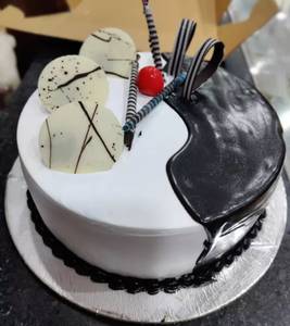 Choco Vanilla Jumbo Cake - 1 Kg