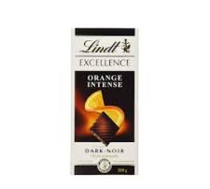 Lindt excellance orange intense dark with almonds 100 g