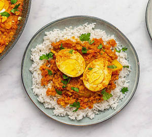 Egg Curry Chawal