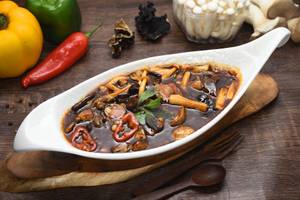 Exotic Mushrooms, Fresh Thai Chili & Basil