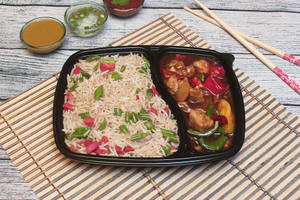 Chicken Hong Kong With Veg Fried Rice