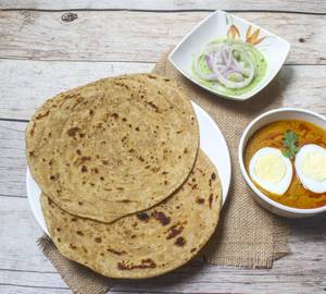 2 Lachha Paratha + Egg Curry