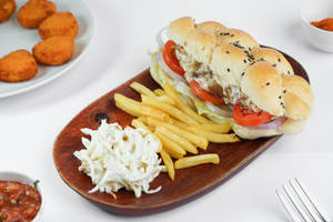 Bombay Sandwich With French Fries 