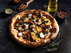 Chargrilled Veggie And Feta Pizza