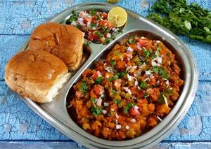 Khada Pav Bhaji (2 Butter Pav)