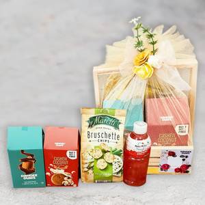 Hamper  3 Bottle Square Crate Assorted