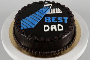 Best Dad Truffle Semi Fondant Cake