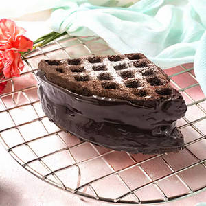 Dark chocolate crispy waffle