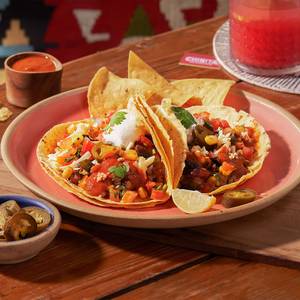Low Calorie Roasted Zucchini & Corn Soft Tacos (Spicy)