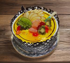 Fresh fruits and nuts cake