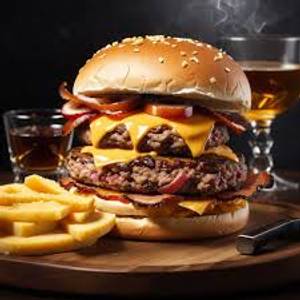 Veg Tower Cheese Burger