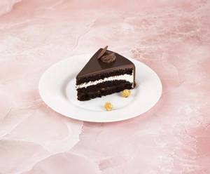 Hazelnut Triple Chocolate Cake Slice