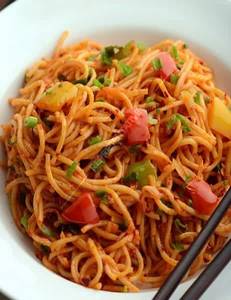 Chicken Schezwan Triple Noodles