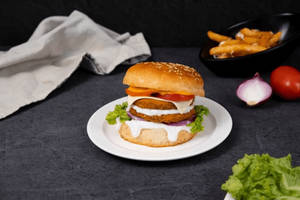 Double Tikki Veg Burger