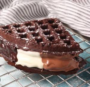 Trio Of Chocolate Waffle