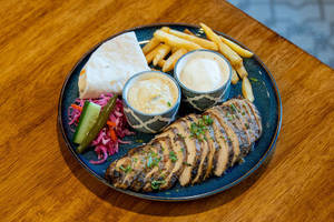 Roast Chicken With Hummus
