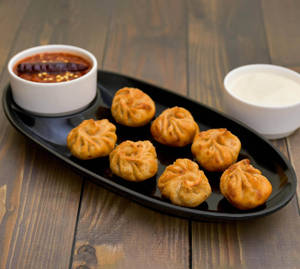 Cheese Corn Tandoori Momos[8pcs]