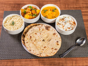 Veg Yellow Dal Thali