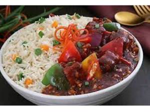 Chilli Paneer+veg Fried Rice