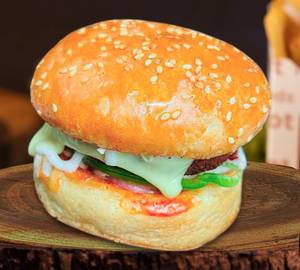 Harbhole special chilli burger