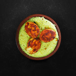 Lemon Rice + Varatha Muttai
